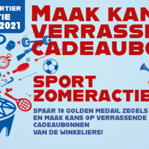 Sport, atleten, gouden medailles en… kans maken op cadeaubonnen!