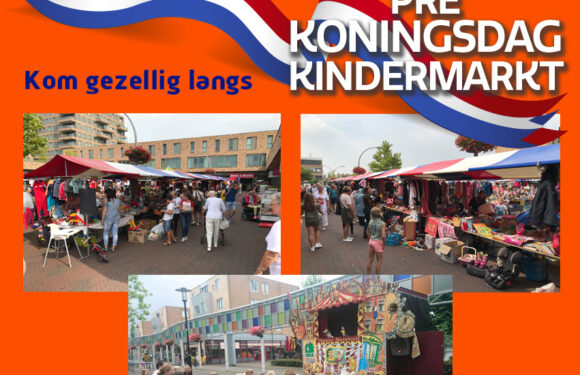 a.s. Zaterdag 23 april Pre Koningsdag Kindermarkt op winkelcentrum van Hogendorpkwartier van 10.00 tot 16.00 uur!