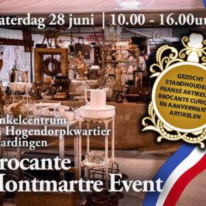 Zaterdag 28 juni van 10.00 tot 16.00 uur Brocante Montmartre