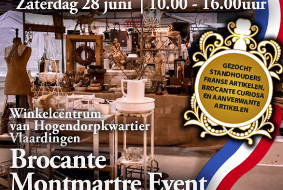 Zaterdag 28 juni van 10.00 tot 16.00 uur Brocante Montmartre