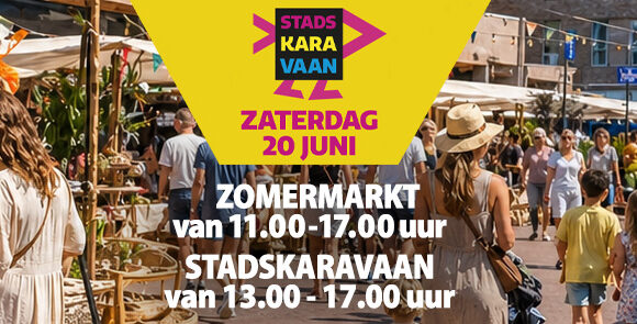 Stadskaravaan & Zomermarkt op het van Hogendorpkwartier